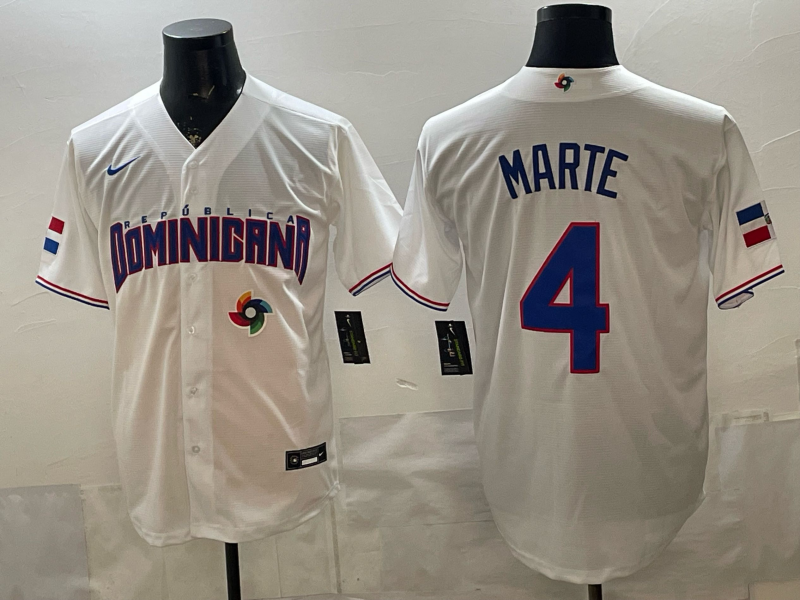 Men 2026 World Cub USA #4 Marte white Nike MLB Jersey 002->more jerseys->MLB Jersey